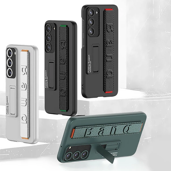 Galaxy S23 Plus Kılıf Standlı El Tutacaklı  Band Kapak - Resim 7
