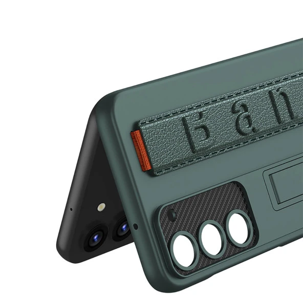 Galaxy S23 Kılıf Standlı El Tutacaklı  Band Kapak - Resim 11