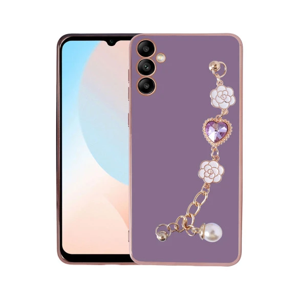 Galaxy A54 Kılıf El Tutamaçlı Kamera Korumalı  Taka Silikon Kapak