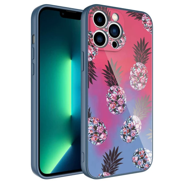 Apple iPhone 13 Pro Max Kılıf Kamera Korumalı Desenli Sert Silikon  Epoksi Kapak - Resim 2