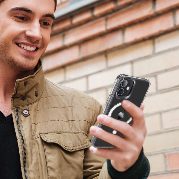 Apple iPhone 12 Mini Kılıf  Tacsafe Wireless Kapak - Resim 4