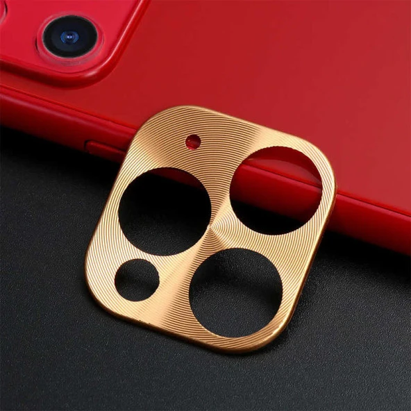 Apple iPhone 11 Pro  Metal Kamera Koruyucu - 6