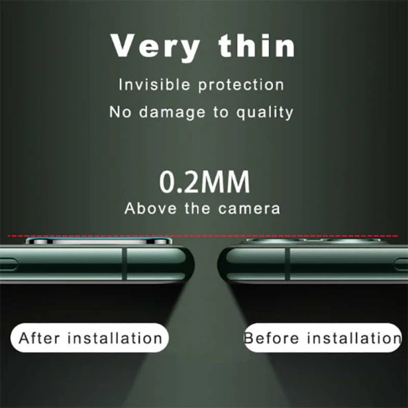 Apple iPhone 11 Pro  CP-02 Metal Kamera Koruyucu - 3