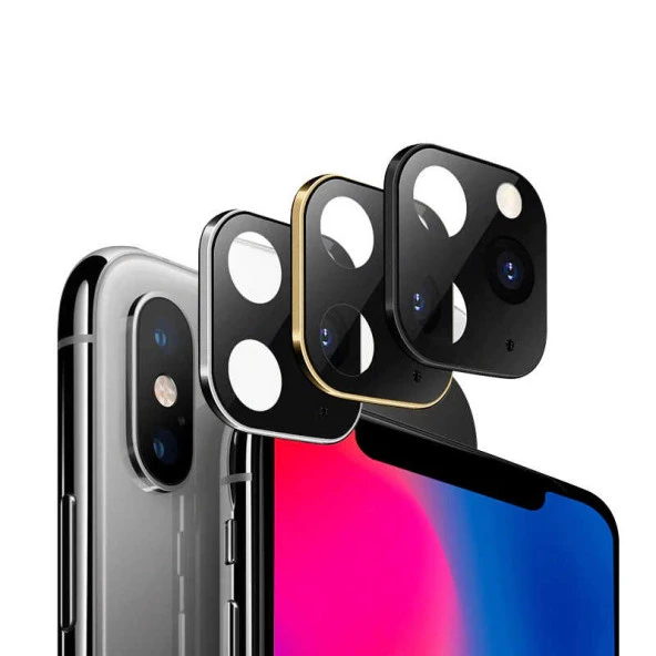 Apple iPhone X CP-03  iPhone 11 Pro Max Kamera Lens Dönüştürücü - Resim 4