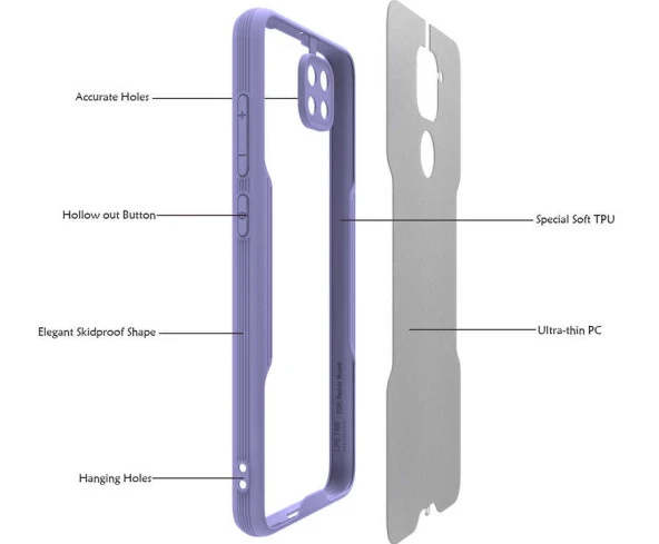 Xiaomi Redmi Note 9 Kılıf  Parfe Kapak - 11