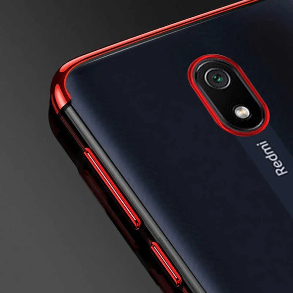 Xiaomi Redmi 8A Kılıf  Dört Köşeli Lazer Silikon Kapak - Resim 11