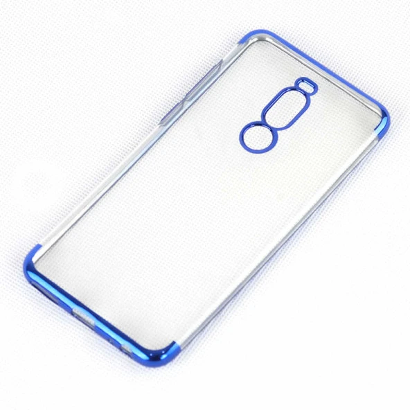 Meizu Note 8 Kılıf  Dört Köşeli Lazer Silikon Kapak - Resim 3