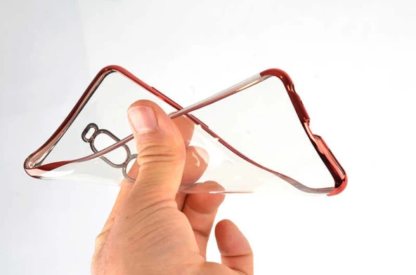 Meizu Note 8 Kılıf  Dört Köşeli Lazer Silikon Kapak - Resim 7