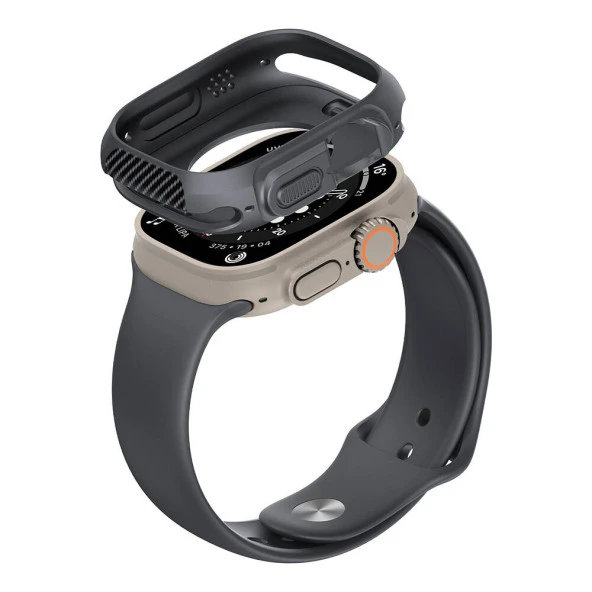 Apple Watch Ultra 49mm Silikon TPU Kasa Koruyucu  Watch Gard 31 - Resim 9
