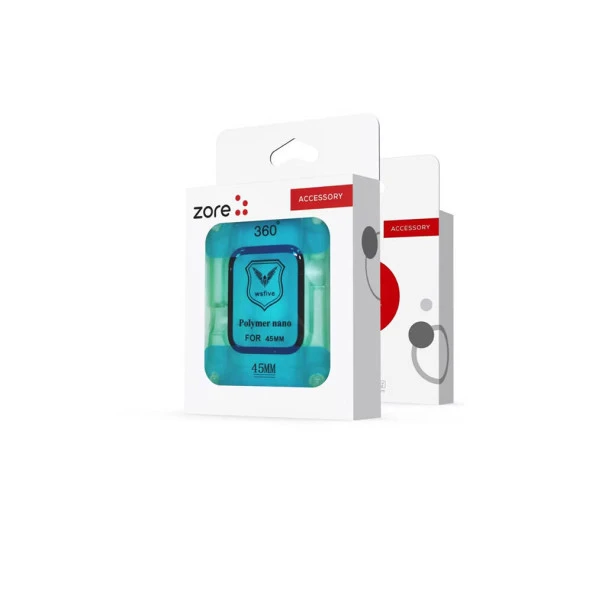 Apple Watch 7 45mm  Polymer Nano Ekran Koruyucu + Kolay Uygulama Aparatlı - Resim 2