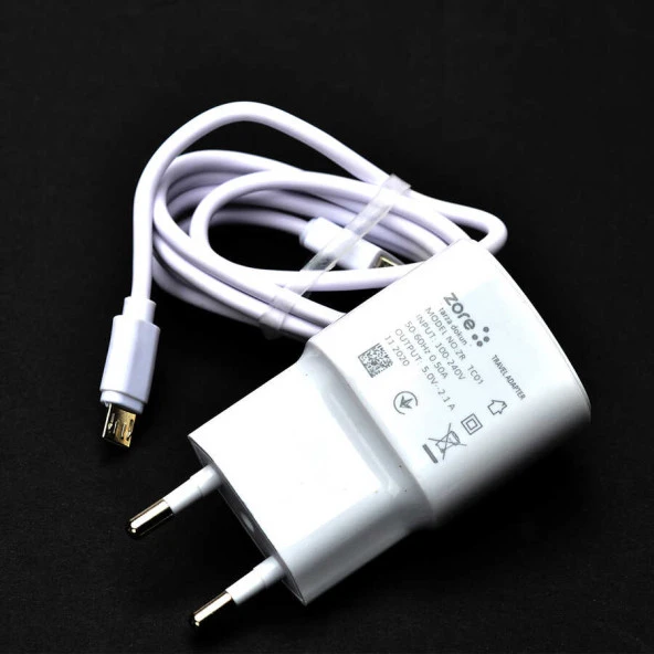 Metro Serisi ZR-TC01 Micro 2 in 1 Şarj Seti - Resim 3