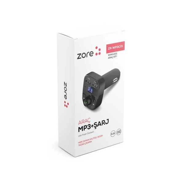 ZR-WP3C01 Bluetooth Transmitter Mp3 Araç Şarjı - Resim 5