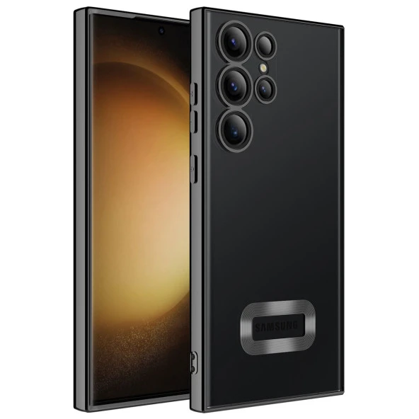 Galaxy S23 Ultra Kılıf Kamera Korumalı Logo Gösteren  Omega Kapak - Resim 6