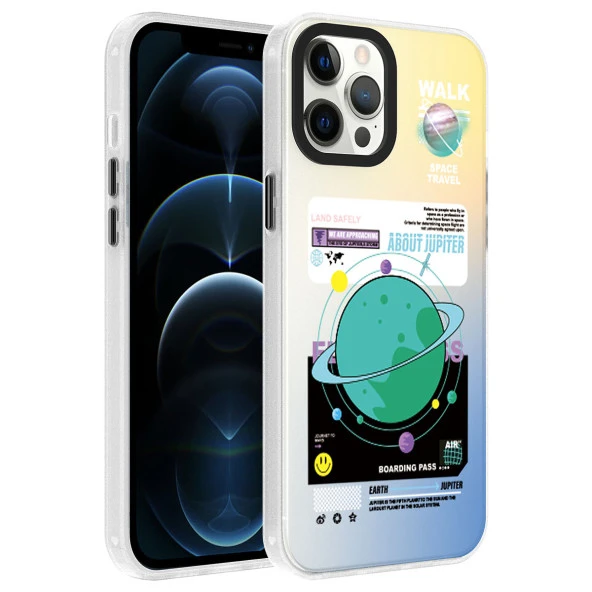 Apple iPhone 12 Pro Max Kılıf Desenli  Dragon Sert Kapak ürün görseli