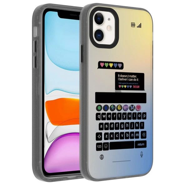 Apple iPhone 11 Kılıf Desenli  Dragon Sert Kapak - Resim 4