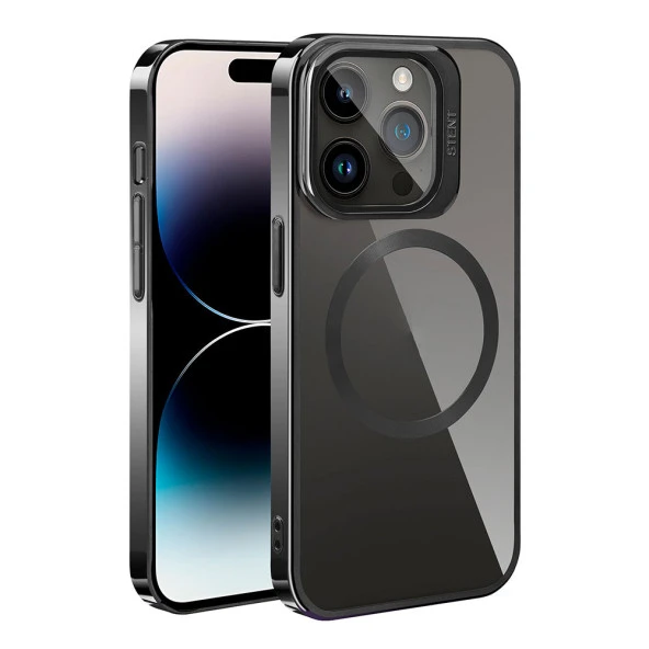 Apple iPhone 15 Pro Kılıf Magsafe Şarj Özellikli Standlı  Klon Kapak - Resim 2