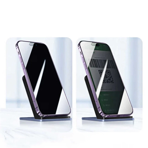 Apple iPhone 15 Pro Max  Kor Privacy Cam Ekran Koruyucu - Resim 3