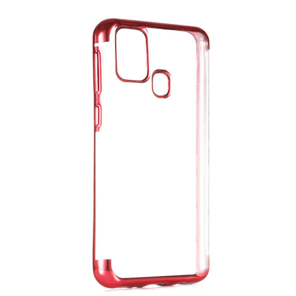 Galaxy M31 Kılıf  Dört Köşeli Lazer Silikon Kapak - Resim 3