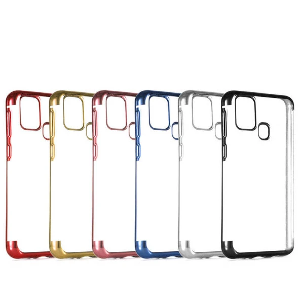 Galaxy M31 Kılıf  Dört Köşeli Lazer Silikon Kapak - Resim 8