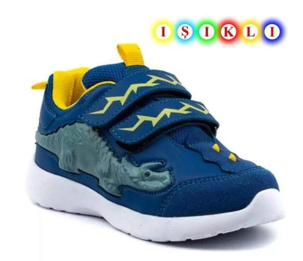 Cool Dinosaurs Işıklı Sneaker Ortapedik Çocuk Spor Ayakkabı ürün görseli