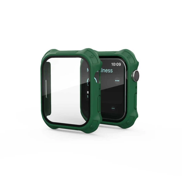 Apple Watch 7 41mm Tank Zırh Kasa ve Mat Görünümlü Ekran Koruyucu  Watch Gard 11 - Resim 4