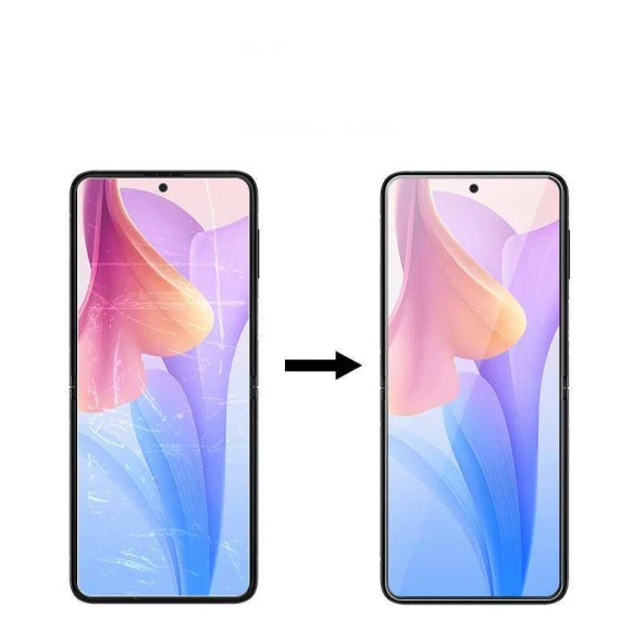 Galaxy Z Flip 4  Narr Tpu Ön Arka Body Ekran Koruyucu - Resim 4