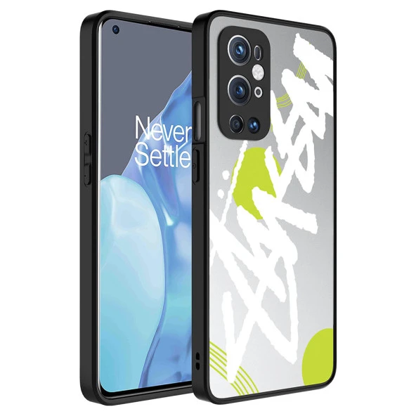 One Plus 9 Pro Kılıf Aynalı Desenli Kamera Korumalı Parlak  Mirror Kapak - Resim 3