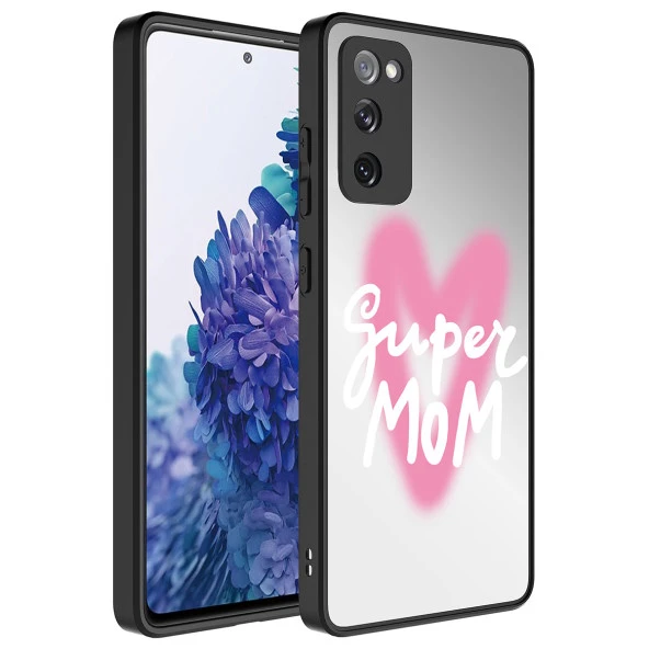 Galaxy S20 FE Kılıf Aynalı Desenli Kamera Korumalı Parlak  Mirror Kapak - Resim 2