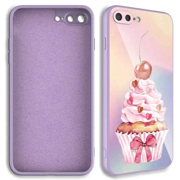 Apple iPhone 7 Plus Kılıf Kamera Korumalı Desenli Sert Silikon  Epoksi Kapak - Resim 9