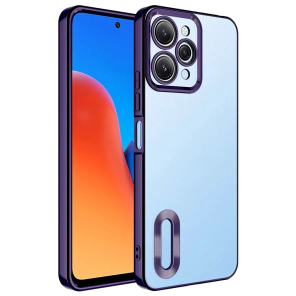 Xiaomi Redmi 12 Kılıf Kamera Korumalı Logo Gösteren  Omega Kapak - Resim 6