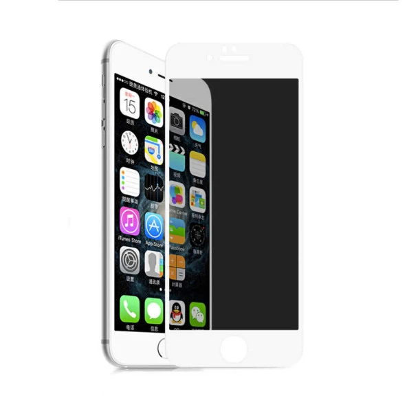 Apple iPhone 8 Davin 5D Privacy Cam Ekran Koruyucu