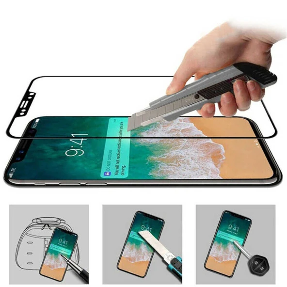 Apple iPhone 12 Pro Max Davin 5D Cam Ekran Koruyucu - Resim 5