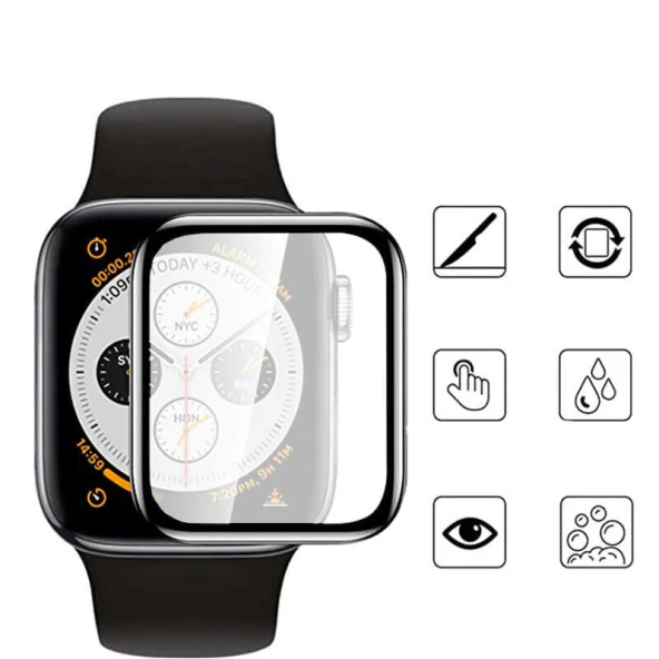 Apple Watch 44mm  Mat Eko PMMA Pet Saat Ekran Koruyucu - Resim 4