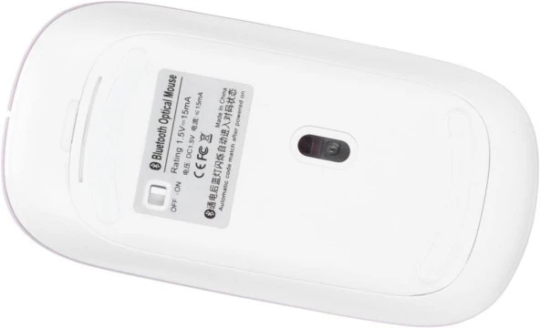 Xiaomi Redmi Book S 12.4" Uyumlu Kablosuz Bluetooth Pilli Optik Mouse - Pembe - 4