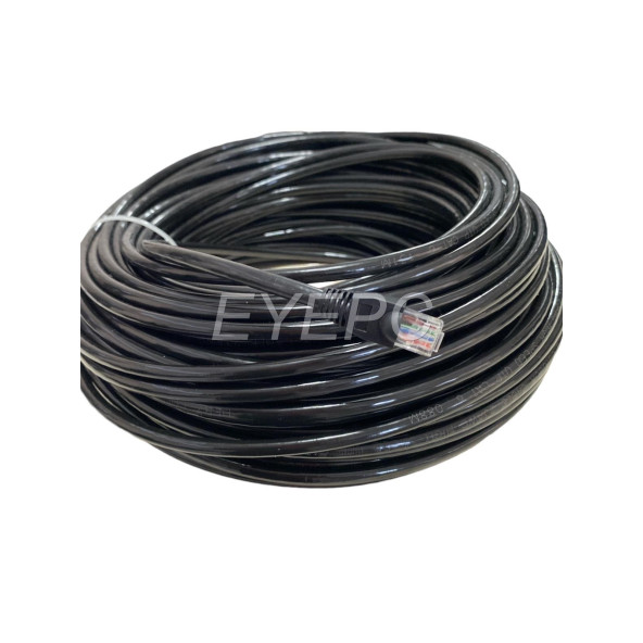 5 Metre Cat6 Internet Ethernet Kablosu Kablo Rj45 SİYAH KALIN SAĞLAM DAYANIKLI