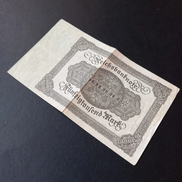 Escoines Koleksiyon Almanya Berlin 50 Bin Mark ÇT 1922 eski yabancı kağıt para - 399636697bd367d64a - Resim 6