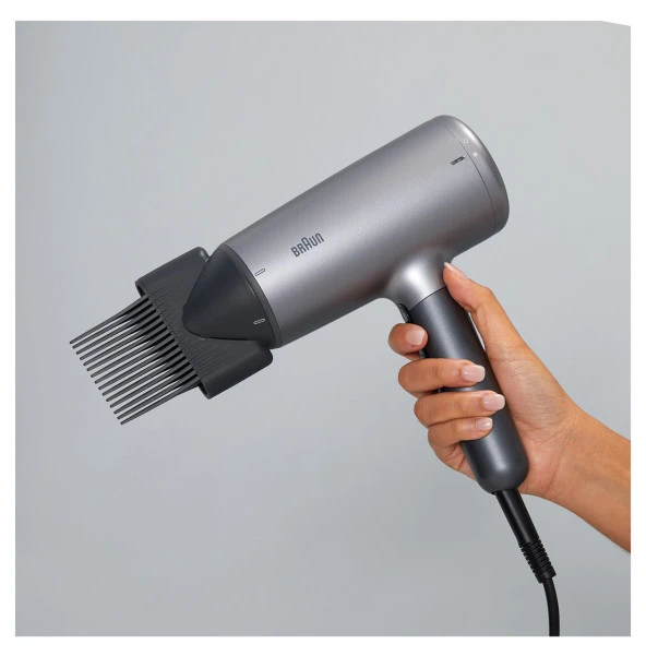 Braun BRHD435E HD4.3 IONTEC Difüzörlü Saç Kurutma Makinesi, 3 Başlıklı, 2200W - Resim 6