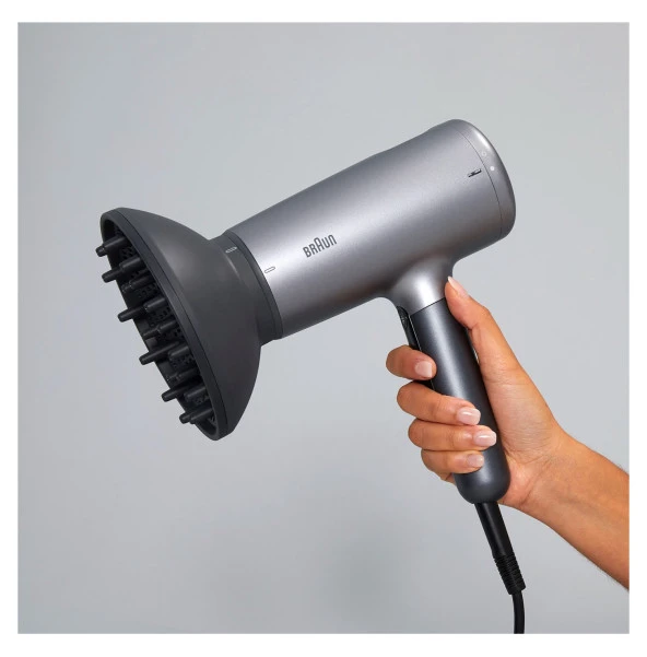 Braun BRHD435E HD4.3 IONTEC Difüzörlü Saç Kurutma Makinesi, 3 Başlıklı, 2200W - Resim 7
