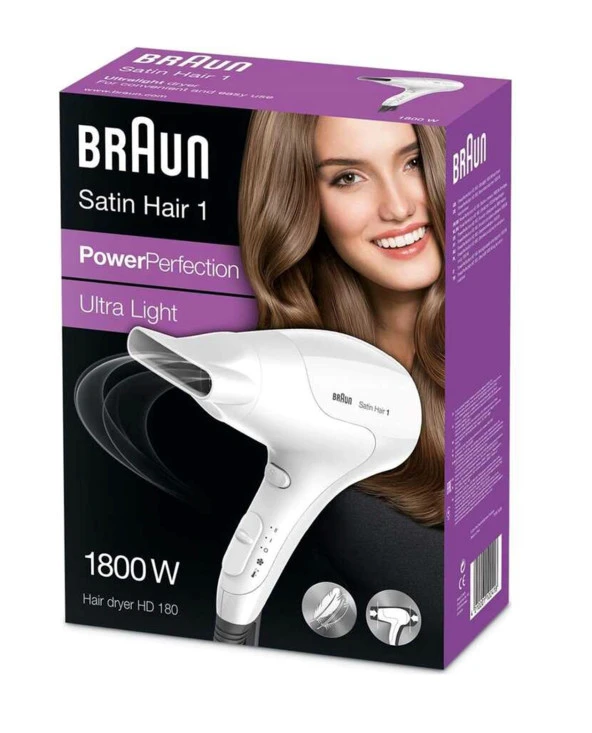 Braun Hd180 Satin Hair 1 Powerperfection Saç Kurutma Makinesi