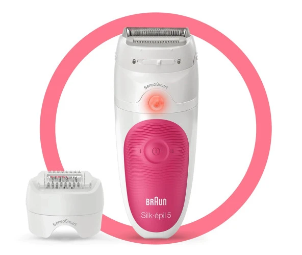 Braun Silk-Épil 5 5600 Sensosmart, Kablosuz, Islak&Kuru, 3 Ek Parçalı, 2'Si 1 Arada Epilatör - 4