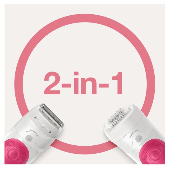 Braun Silk-Épil 5 5600 Sensosmart, Kablosuz, Islak&Kuru, 3 Ek Parçalı, 2'Si 1 Arada Epilatör - 6