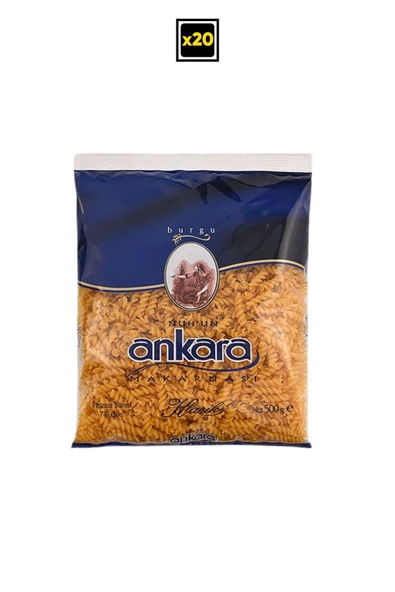 Ankara Makarna Burgu 500 Gr X 20 Adet