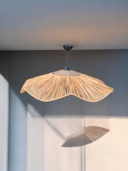 Hasır Avize 85x85  Bohem Avize Jüt Avize Oda Mutfak Salon Avize ürün görseli 1