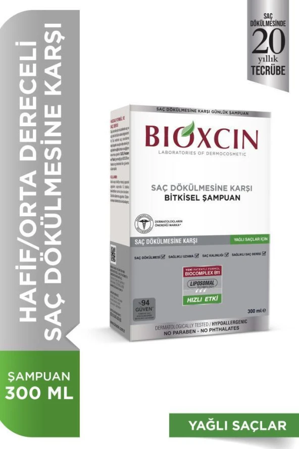 Bioxcin Genesis Saç Dökülmesine Karşı Şampuan 300ml (Yağlı Saçlar)