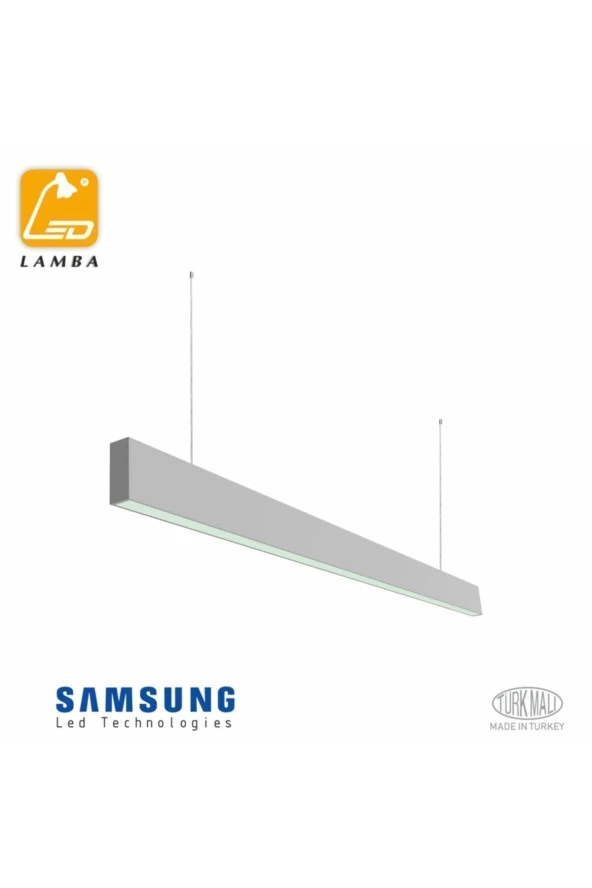 Lambaled Slım Lineer Led Sarkıt 10w 3000k Günışığı Gri Kasa 40 Cm