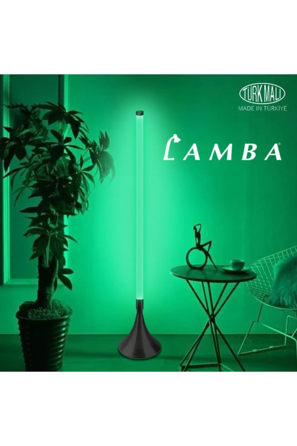 Lambaled Clarion Dimmer Kumandalı RGB Antrasit Kasa Lambader