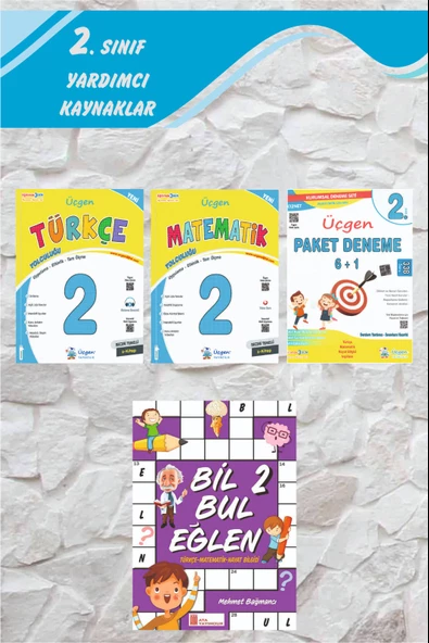 Üçgen 2.Sınıf Beceri Temelli Türkçe-Matematik-Paket Deneme 6+1-2024
