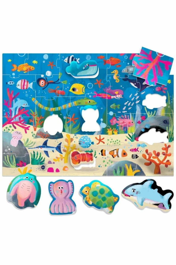 Ecoplay Shaped Puzzle Sea (2-5 YAŞ) - 2