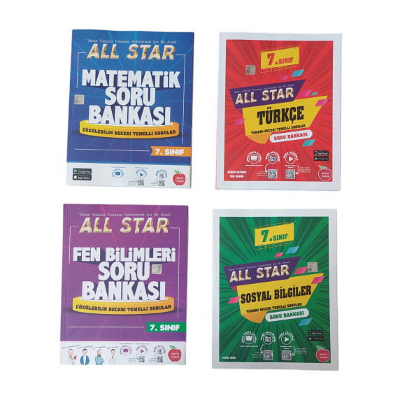 NEWTON YAY. 7. SINIF ALL STAR  4LÜ SORU BANKASI SET