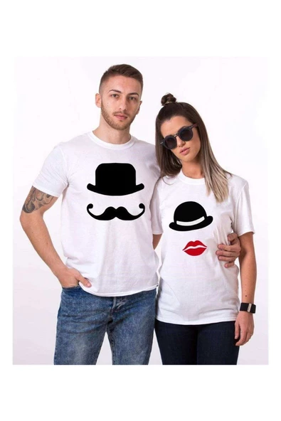 Tshirthane Şapka  Sevgili Kombinleri Tshirt Kombini